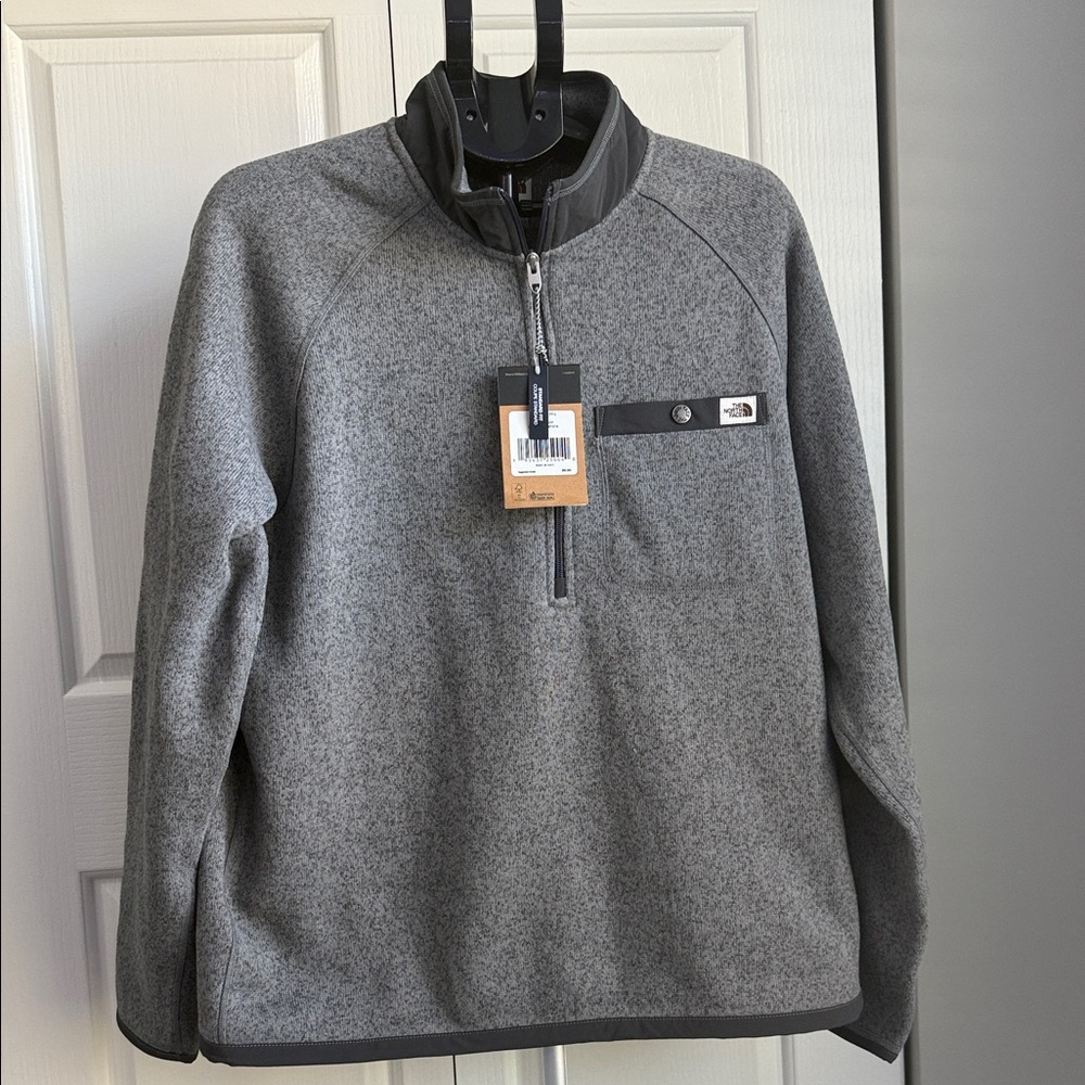 The North Face Gray Zip Up Sweater